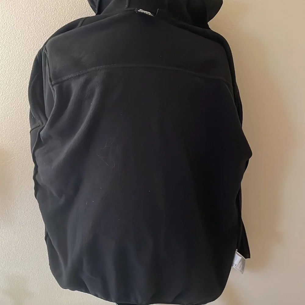 Reebok Black Full Zipper Fleece w/hood Size XL